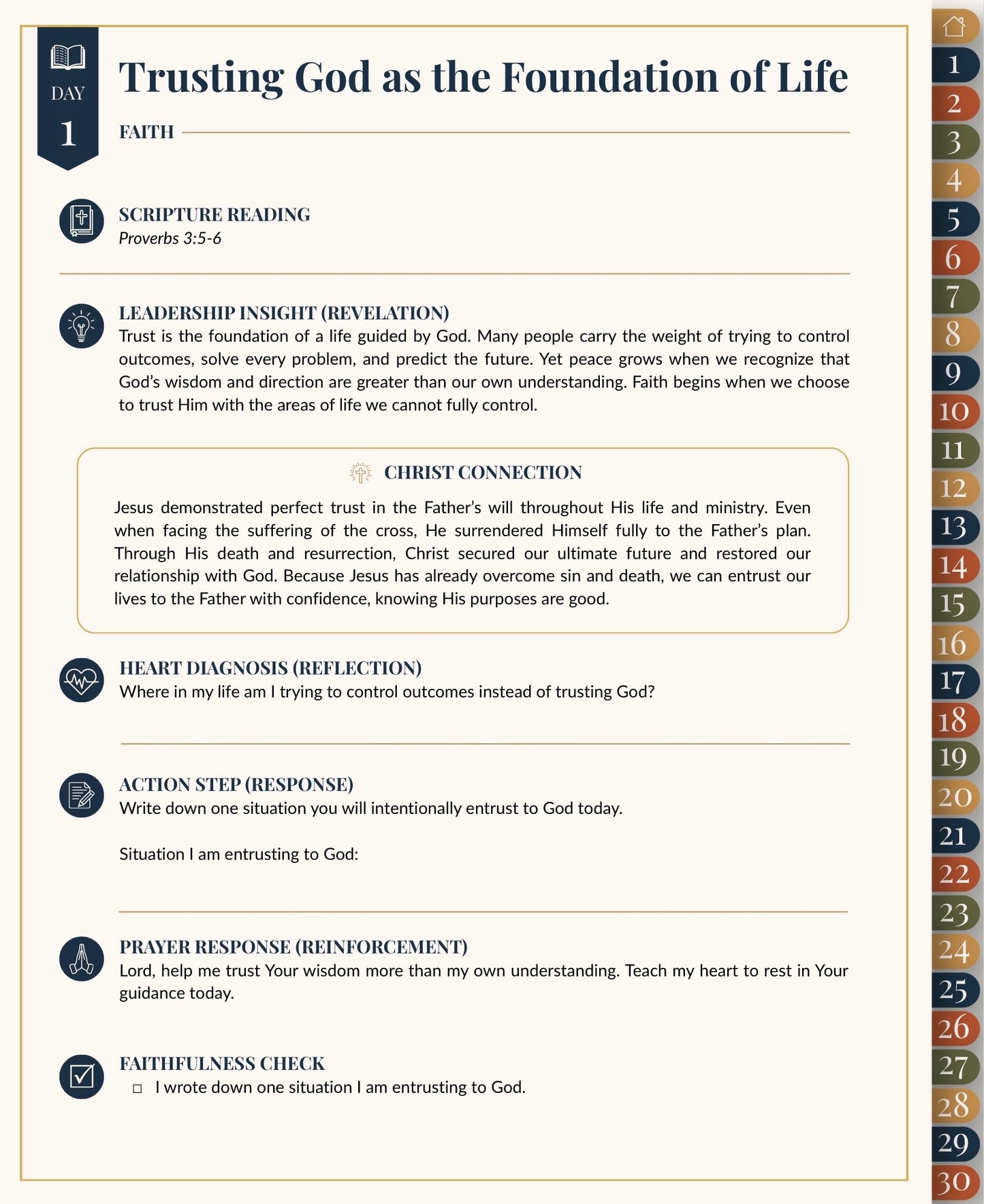 The Four Pillars of a Christ-Centered Life, A 30-Day Devotional
