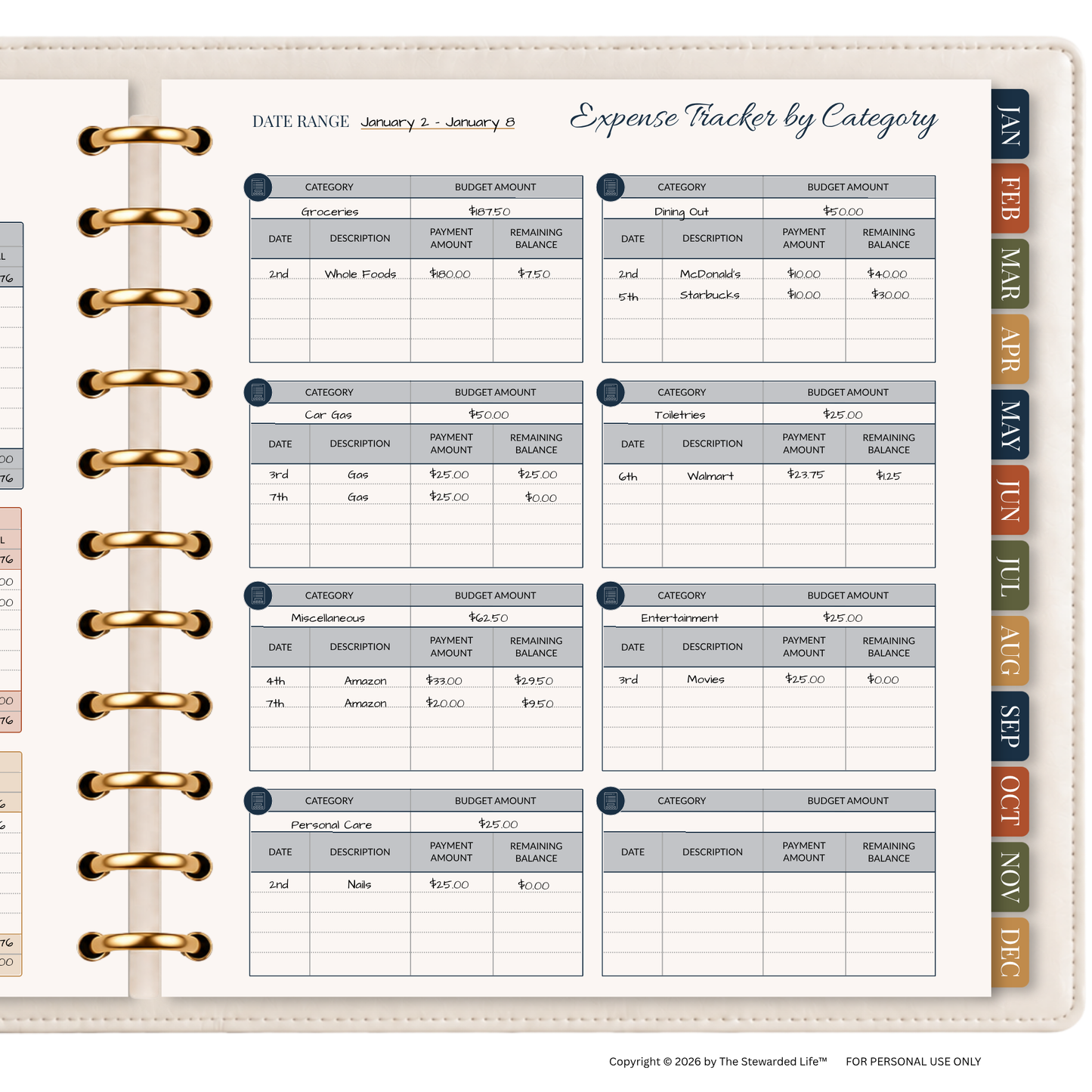 The Stewarded Life™ Budget Planner + System Guide