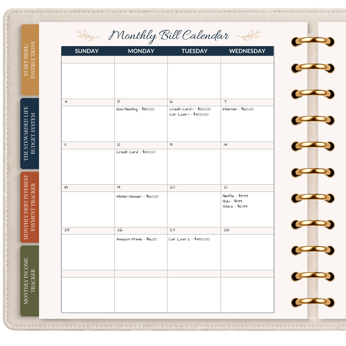 The Stewarded Life™ Budget Planner