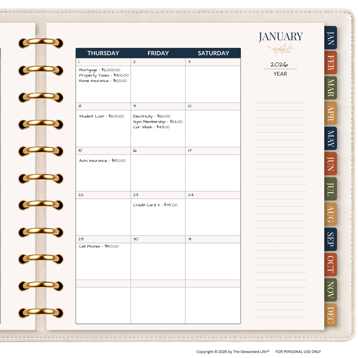 The Stewarded Life™ Budget Planner